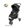 01 carrinho horus 3 rodas berco preto e cinza 0 15kg