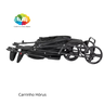 03 carrinho horus 3 rodas berco preto e cinza 0 15kg