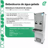 03 bebedouro de agua gelada industrial inox 50l de coluna ecoblu
