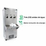 04 bebedouro de agua gelada e natural industrial inox 100l de coluna ecoblu